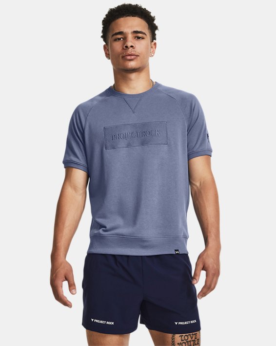 Men's Project Rock Terry Gym Top in Blue image number 0